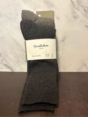 Goodfellow & Co Charcoal Gray Men's Dress Socks - 2 Pack
